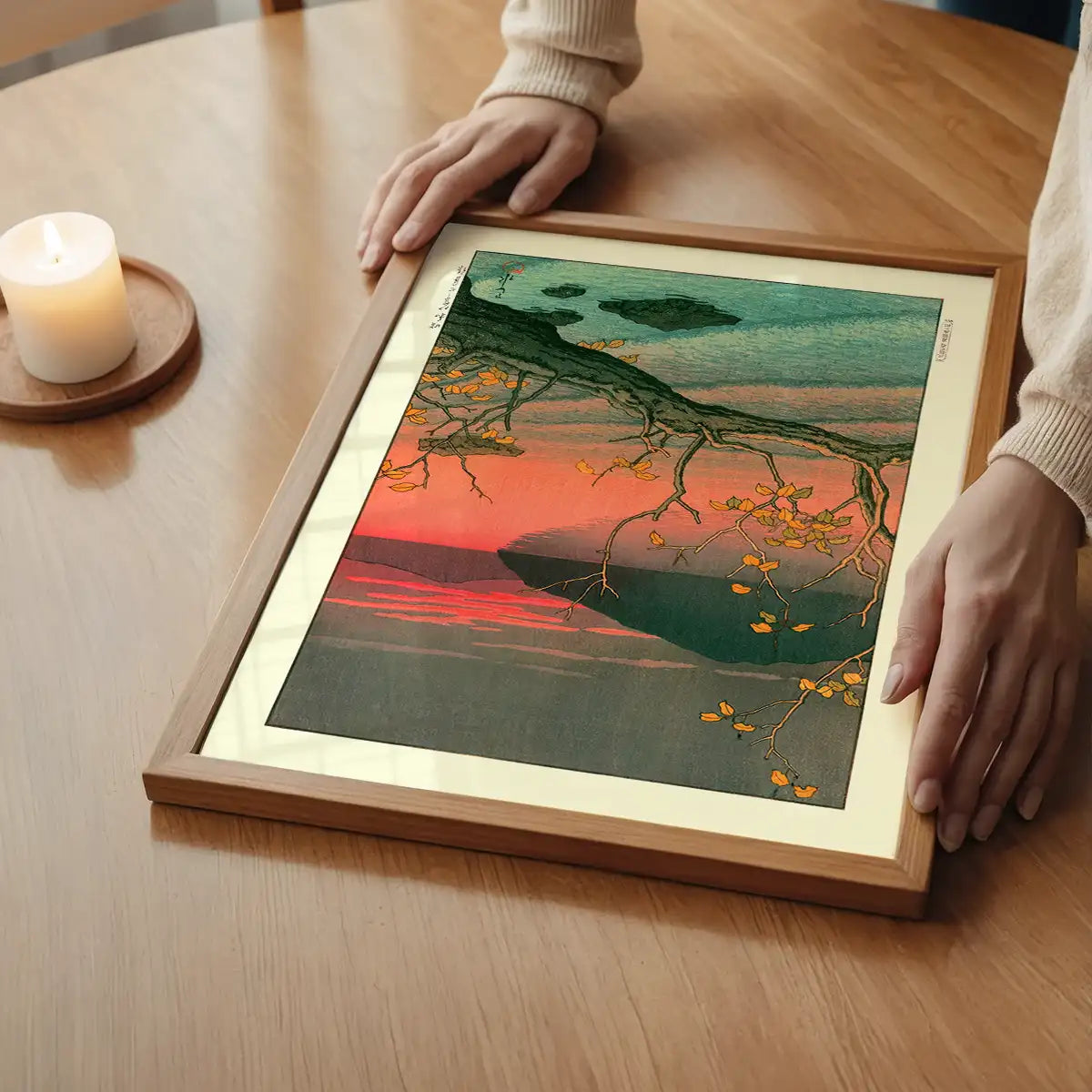 Nenokuchi Lake Print by Hasui Kawase