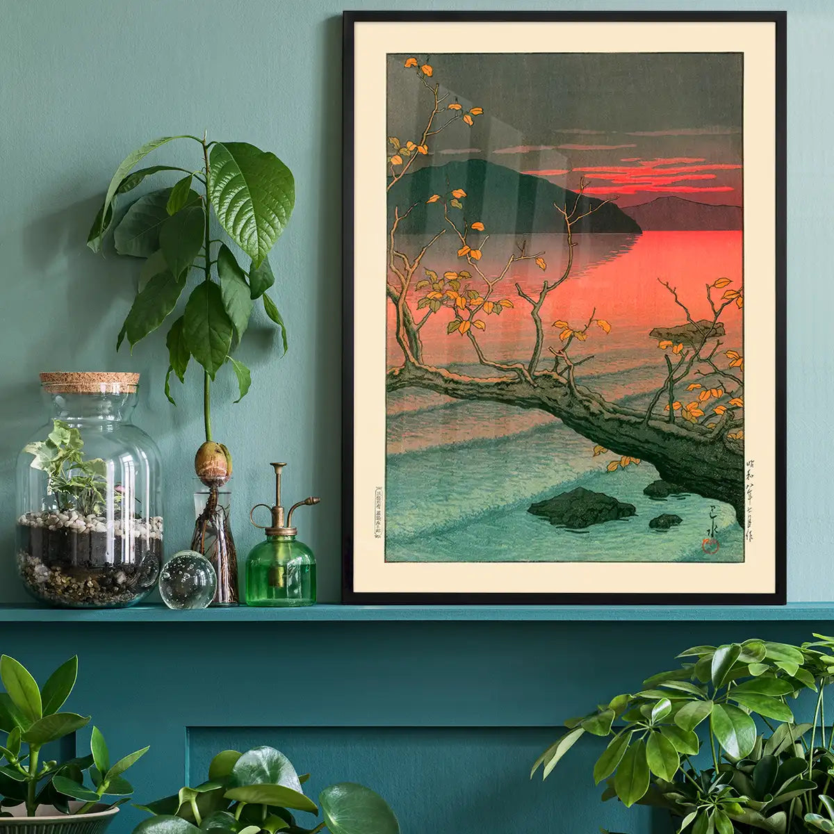 Nenokuchi Lake Print by Hasui Kawase