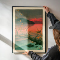 Nenokuchi Lake Print by Hasui Kawase