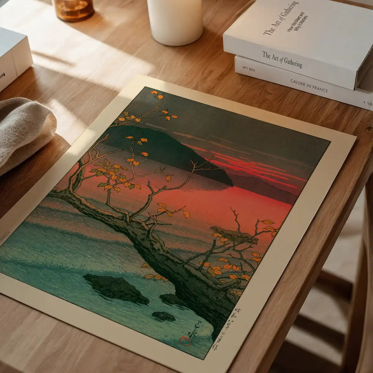 Nenokuchi Lake Print by Hasui Kawase