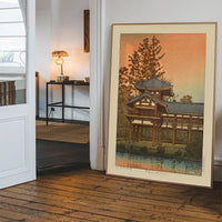 Phoenix Hall, Byodo Temple, Uji Print by Hasui Kawase