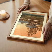Phoenix Hall, Byodo Temple, Uji Print by Hasui Kawase