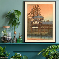 Phoenix Hall, Byodo Temple, Uji Print by Hasui Kawase
