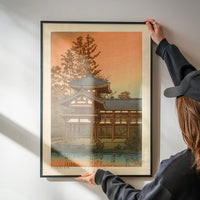 Phoenix Hall, Byodo Temple, Uji Print by Hasui Kawase