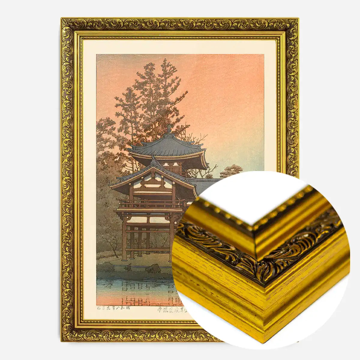 Phoenix Hall, Byodo Temple, Uji Print by Hasui Kawase