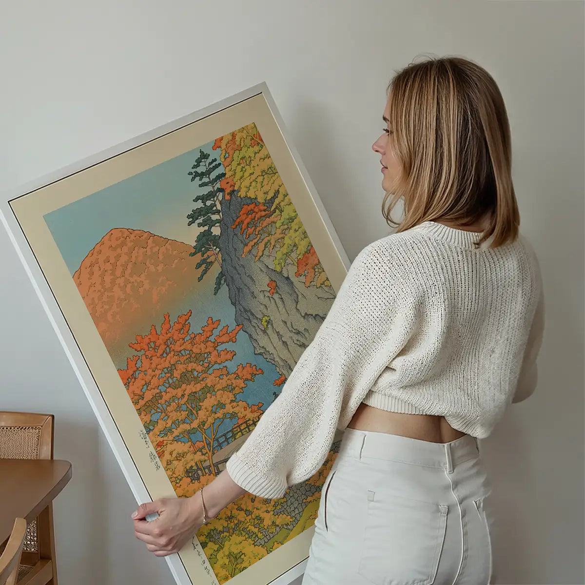 Saruiwa, Shiobara Print by Hasui Kawase
