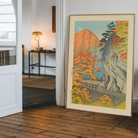 Saruiwa, Shiobara Print by Hasui Kawase