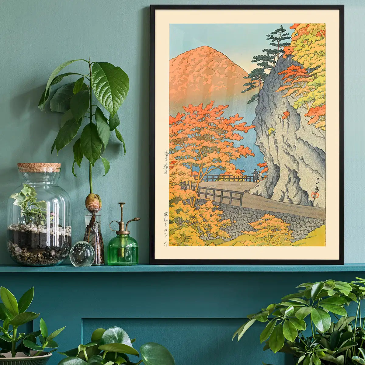 Saruiwa, Shiobara Print by Hasui Kawase