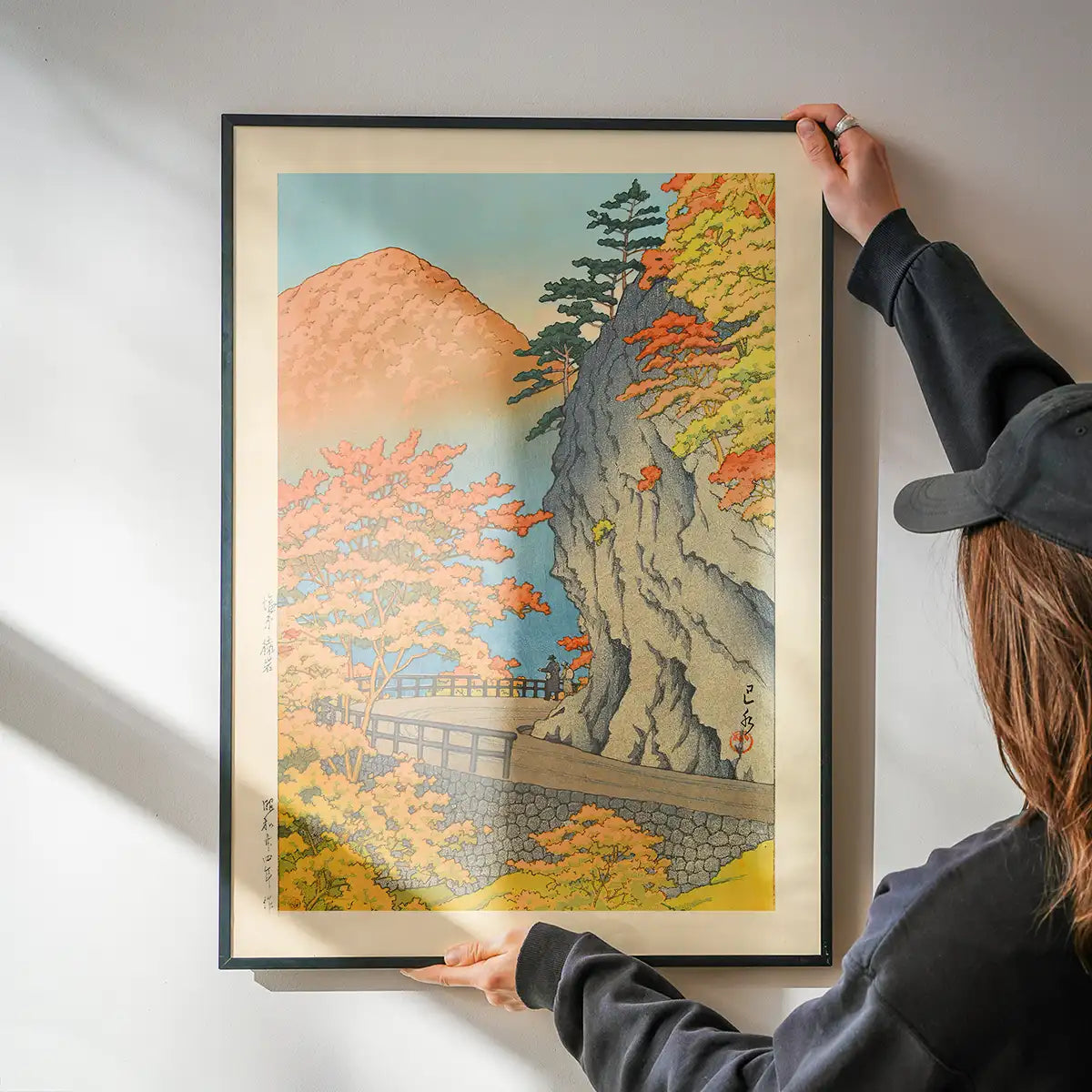 Saruiwa, Shiobara Print by Hasui Kawase