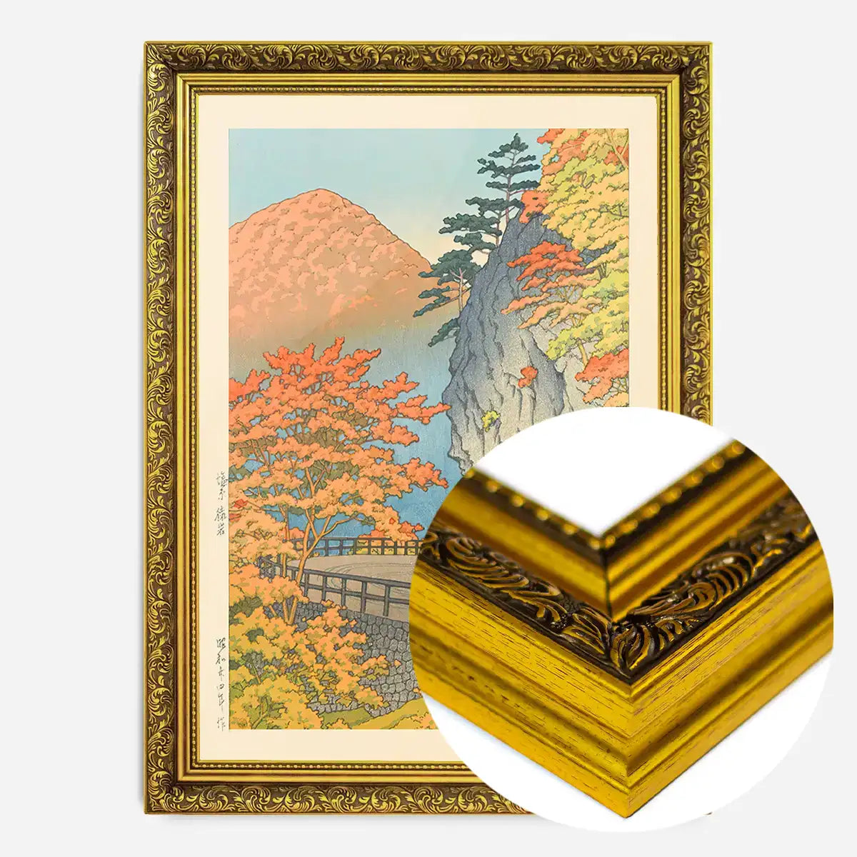 Saruiwa, Shiobara Print by Hasui Kawase