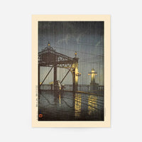 Shinohashi Bridge Print by Hasui Kawase