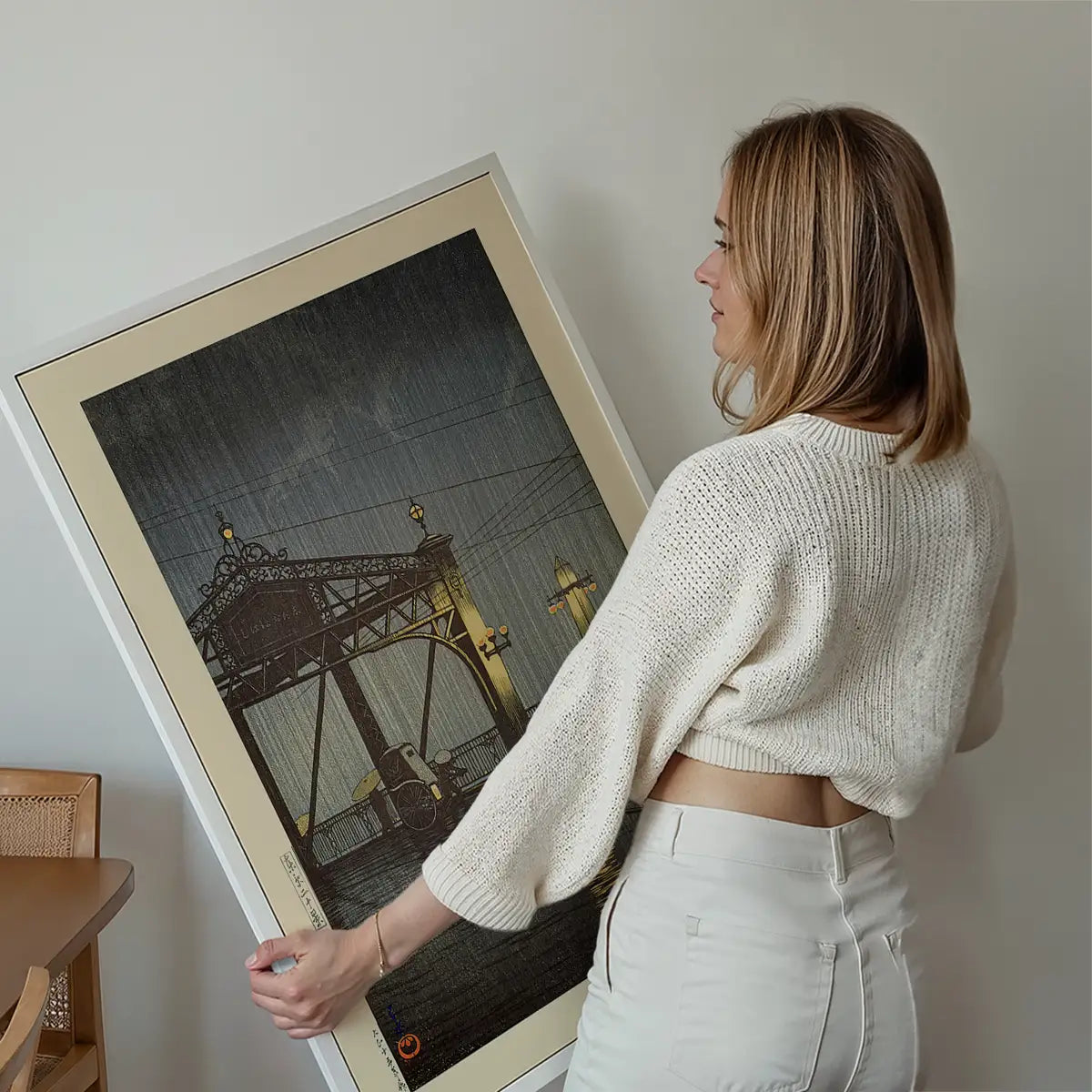 Shinohashi Bridge Print by Hasui Kawase