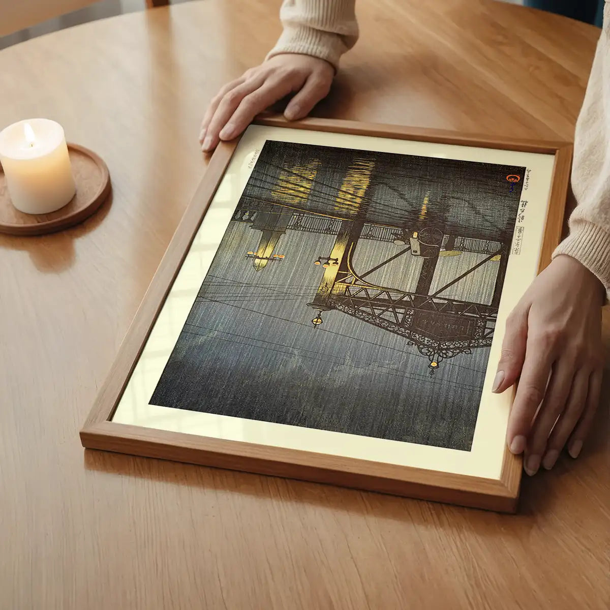 Shinohashi Bridge Print by Hasui Kawase