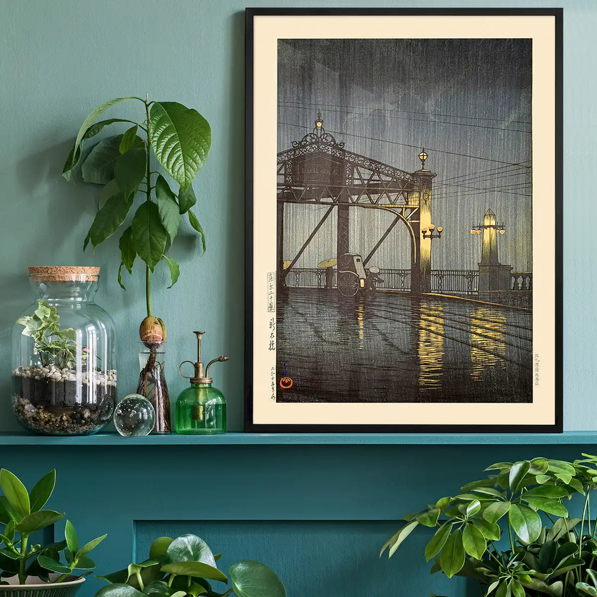 Shinohashi Bridge Print by Hasui Kawase
