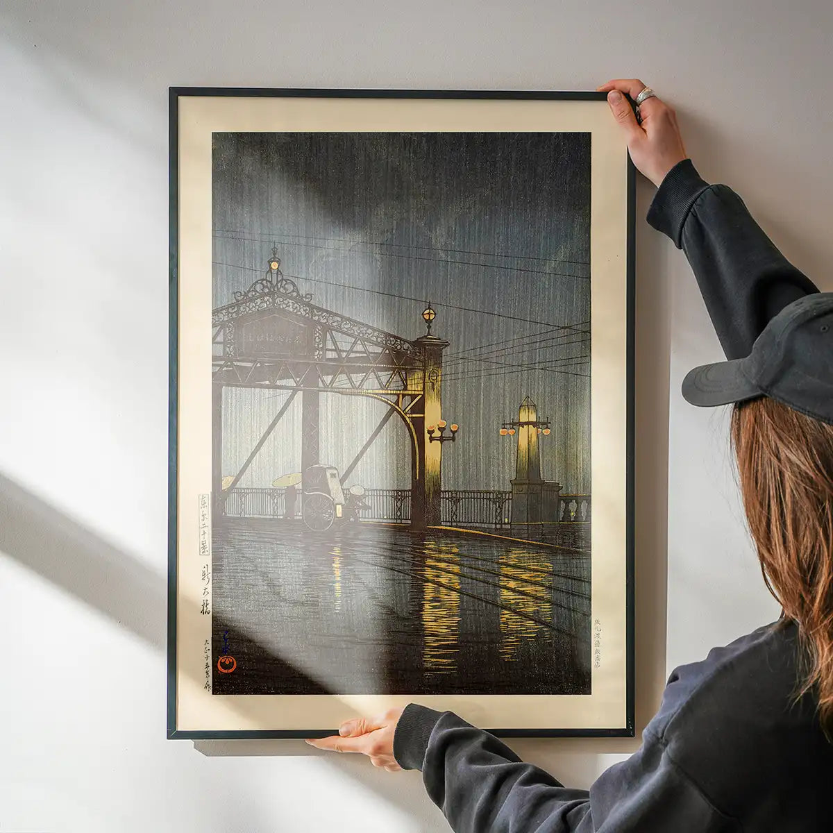 Shinohashi Bridge Print by Hasui Kawase