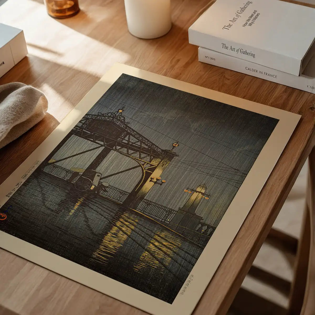 Shinohashi Bridge Print by Hasui Kawase