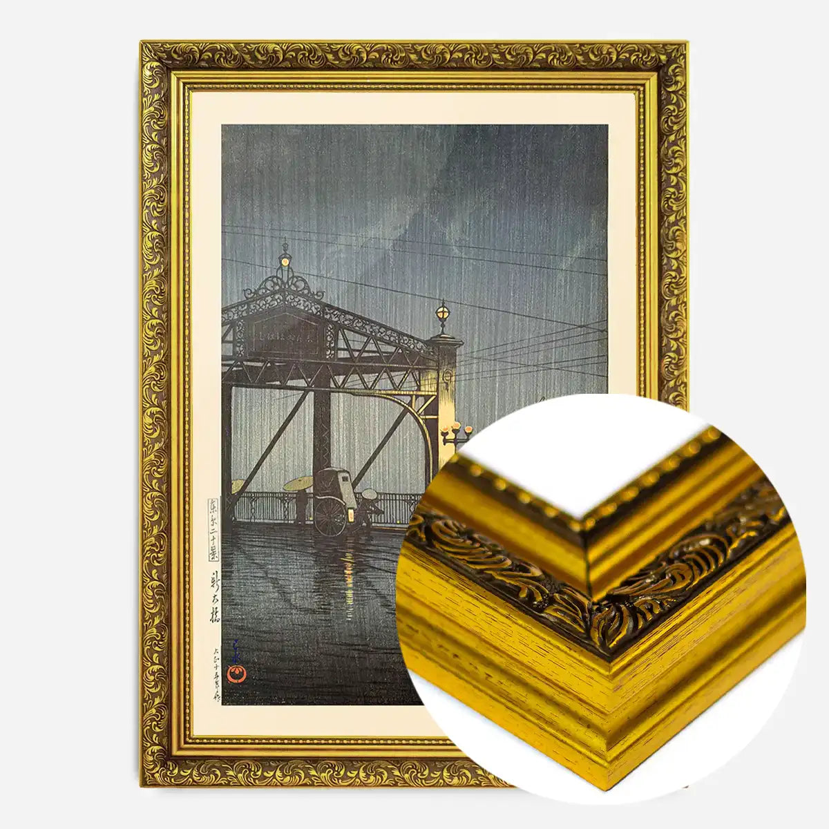 Shinohashi Bridge Print by Hasui Kawase
