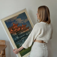 Shirasagi Castle Print by Hasui Kawase