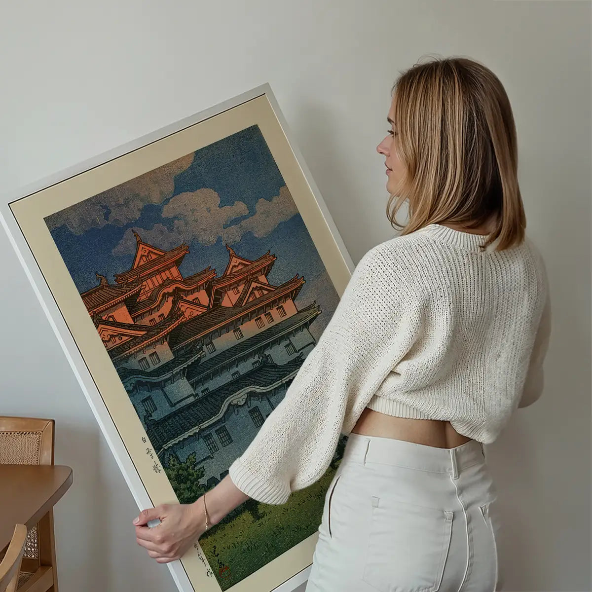 Shirasagi Castle Print by Hasui Kawase