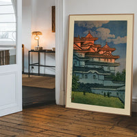 Shirasagi Castle Print by Hasui Kawase