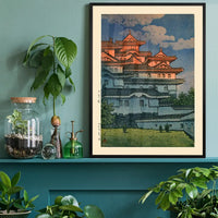 Shirasagi Castle Print by Hasui Kawase
