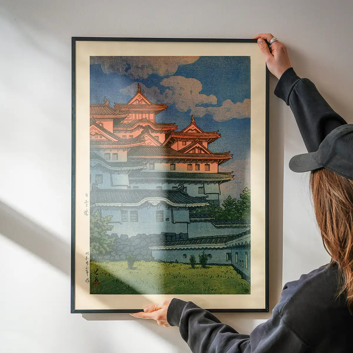 Shirasagi Castle Print by Hasui Kawase