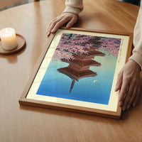 Spring Evening at Toshogu in Ueno Print by Hasui Kawase