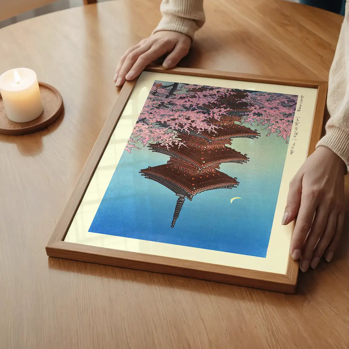 Spring Evening at Toshogu in Ueno Print by Hasui Kawase