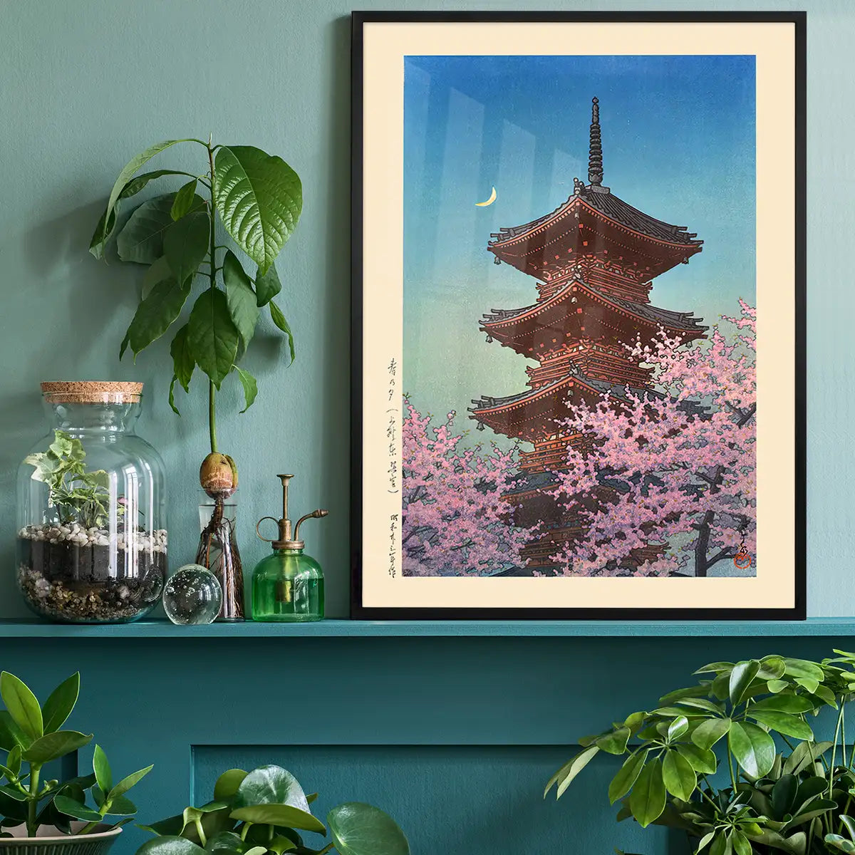 Spring Evening at Toshogu in Ueno Print by Hasui Kawase
