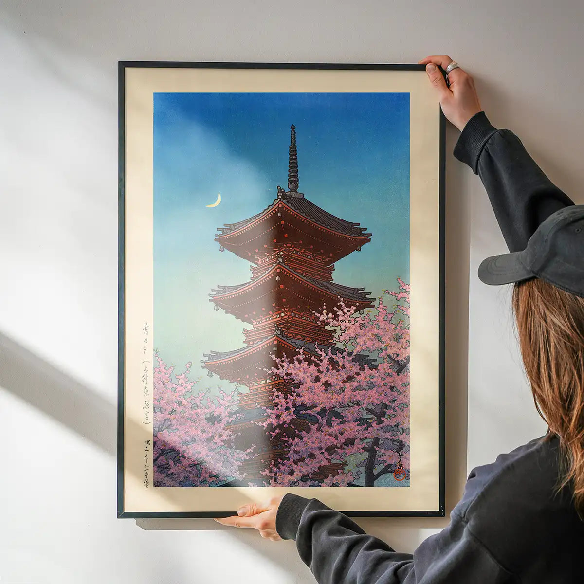 Spring Evening at Toshogu in Ueno Print by Hasui Kawase