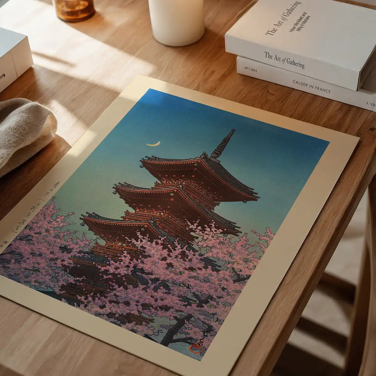 Spring Evening at Toshogu in Ueno Print by Hasui Kawase