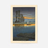 Twilight at Ushibori Print by Hasui Kawase