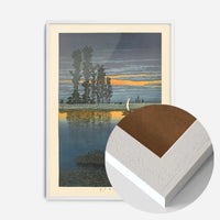 Twilight at Ushibori Print by Hasui Kawase
