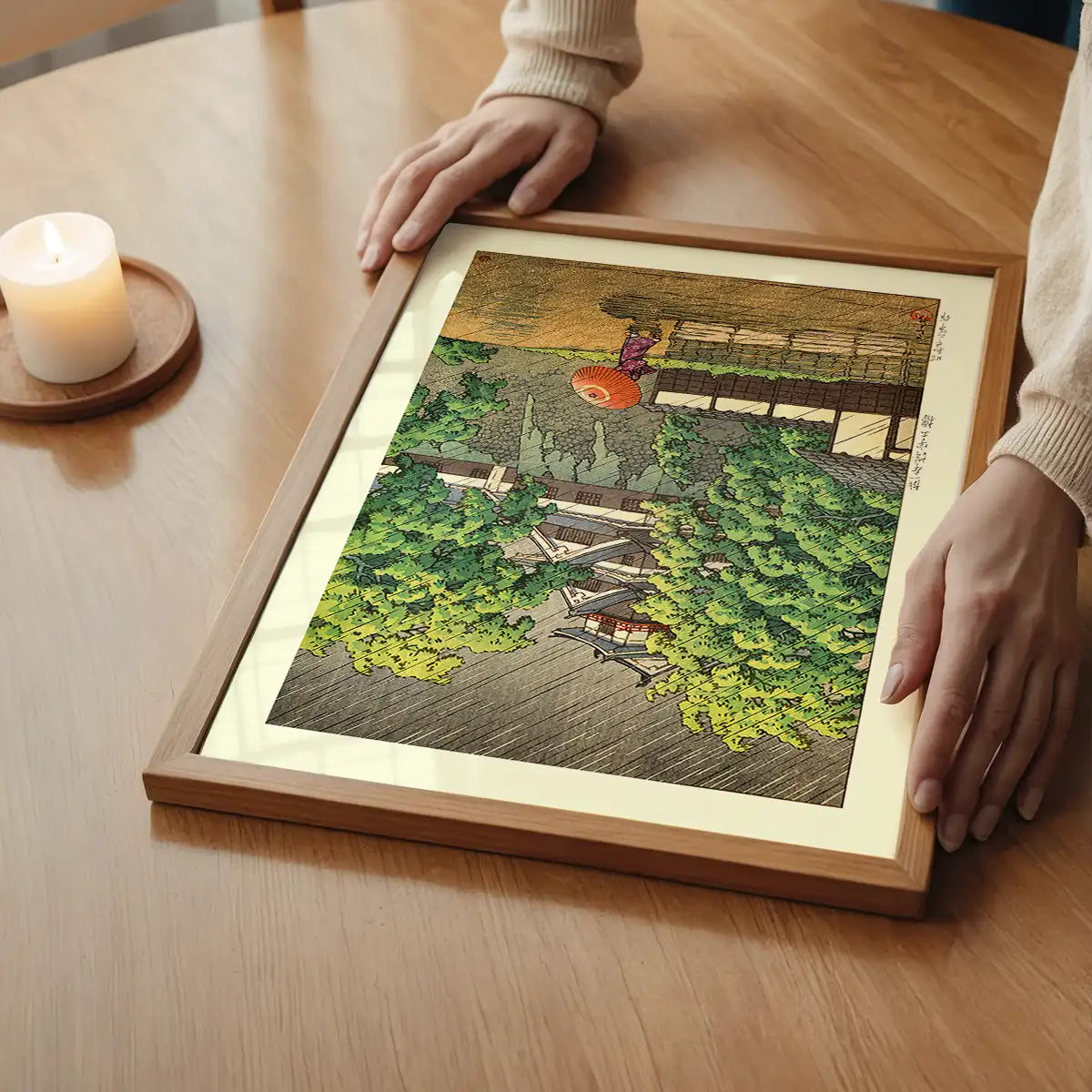 Udo Tower, Kumamoto Castle Print by Hasui Kawase
