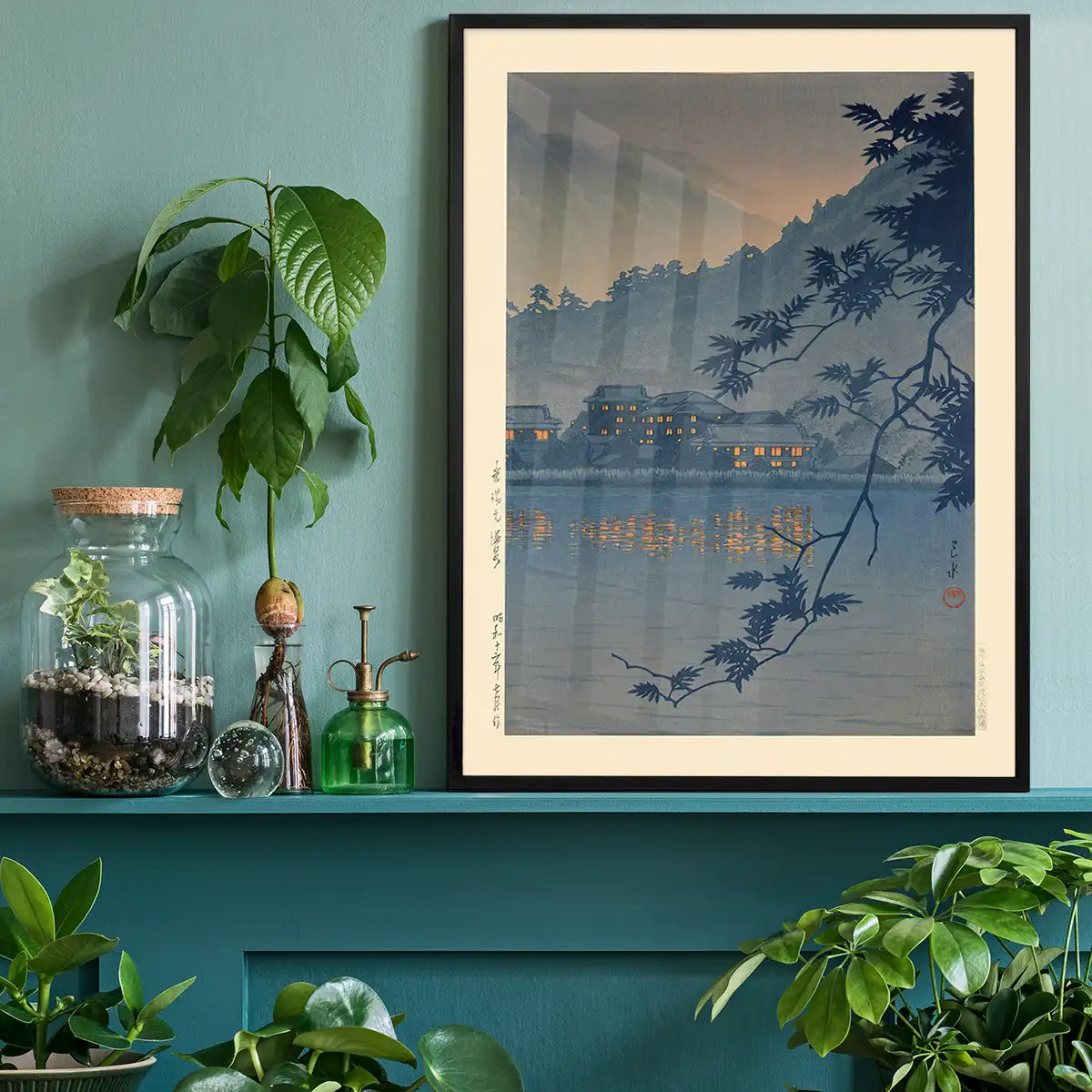 Yumoto Hot Spring, Nikko Print by Hasui Kawase