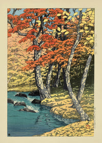 Autumn in Oirase by Hasui Kawase