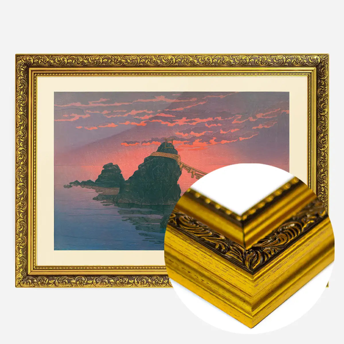 Dawn at Futamigaura by Hasui Kawase