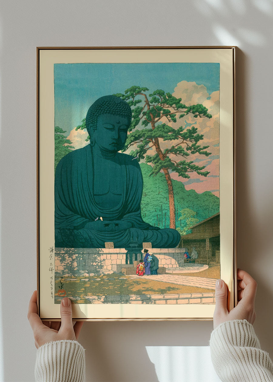 Great Buddha at Kamakura by Hasui Kawase