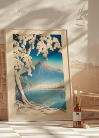 Clearning after Snowfall on Mt. Fuji Print by Hasui Kawase