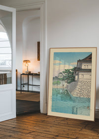 Kikyomon Gate Print by Hasui Kawase