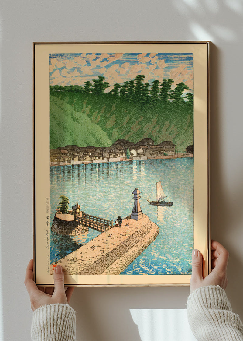 Mihogaseki Beach, Izumo Province Print by Hasui Kawase