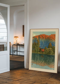 Morning at Ao Marsh, Ura Heights Print by Hasui Kawase