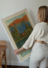 Morning at Ao Marsh, Ura Heights Print by Hasui Kawase
