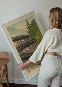 Sakunami Hot Springs Print by Hasui Kawase
