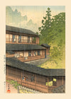 Sakunami Hot Springs Print by Hasui Kawase