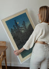 Sanpoji Pond, Shakujii Print by Hasui Kawase