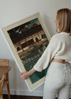 A Section of Byodo-in Temple, Uji Print by Hasui Kawase
