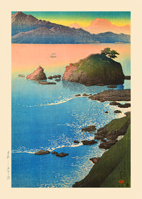 Kude Beach in Wakasa Print by Hasui Kawase