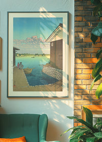 Morning in Yobuko, Hizen Print by Hasui Kawase