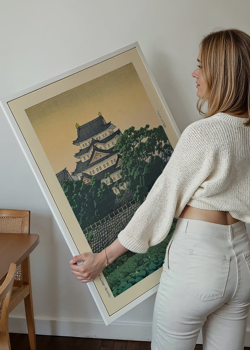 Nagoya Castle Print by Hasui Kawase